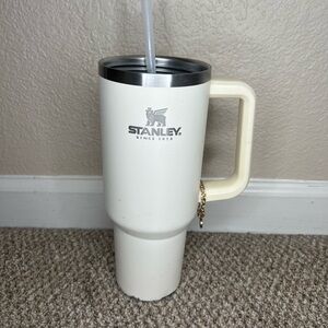 Stanley Cream Travel Mug with Handle